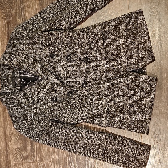 ❤️ NWOT! WHITE HOUSE BLACK MARKET KNIT PLAID STUDIO BLAZER JACKET, 4 - Picture 4 of 11